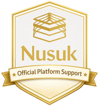 Nusuk official platform support badge