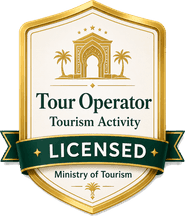 Tour Operator tourism activity licensed badge, Ministry of Tourism Saudi Arabia